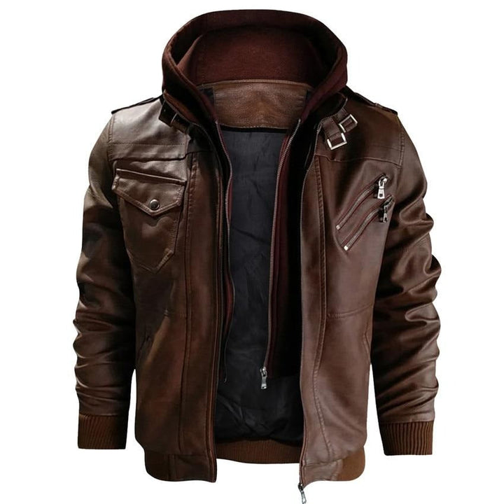 Men's Motorcycle Jacket Made of Faux Leather – Dane