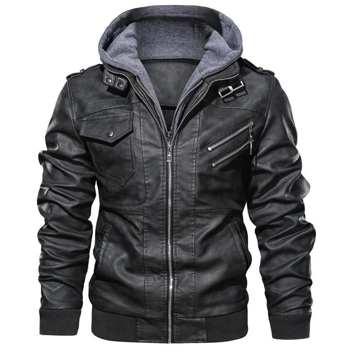Men's Motorcycle Jacket Made of Faux Leather – Dane