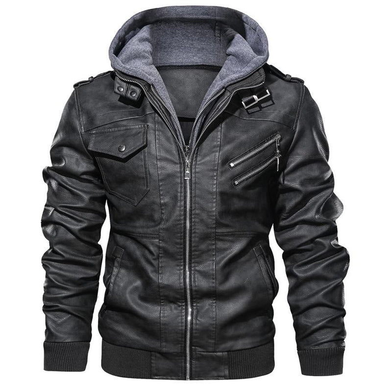 Men's Motorcycle Jacket Made of Faux Leather – Dane