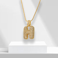 Bubble Letter Chain with Pendant - LuxeLette
