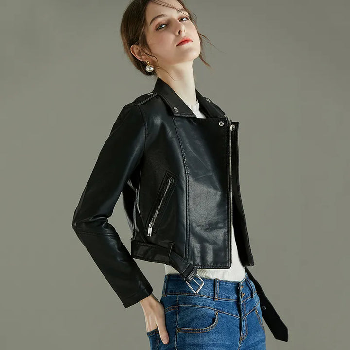 Vegan Women's Leather Jacket – Alivra Autumn Edition