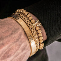 Luxe herrearmbåndsett – Julius