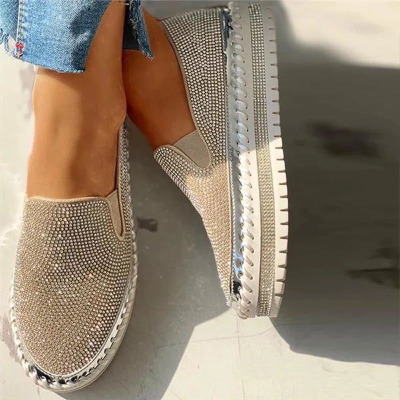 Sparkling Women's Loafers with Comfort Sole – Teyla