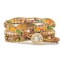 Hamsa Wrap Bracelet with Amazonite Stone – Zahara