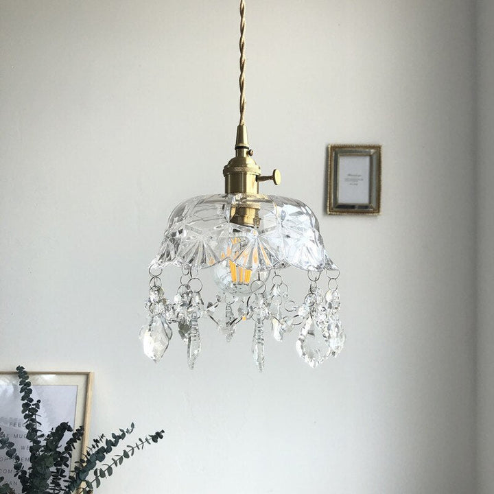 Stylish Crystal Pendant Lamp – Elara