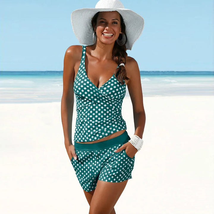 Tankini-sett med prikkemønster – Mireille