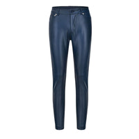 Leather stretch pants with high waist – Raffaela