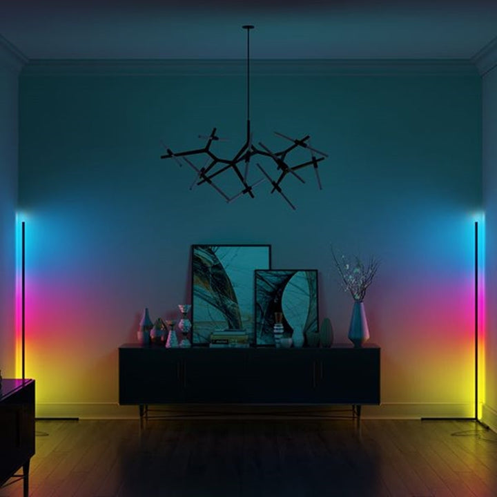 LED design hjørnelampe med fjernbetjening – Viorra