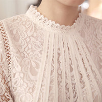 Blusa de punta con mangas largas – Amira Encanto de otoño