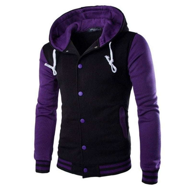 Men's Varsity-Style Baseball Hoodie – Fall Edition Kevin