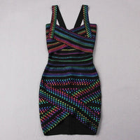 Vestido minifalda bodycon a rayas de moda para mujer – Liana