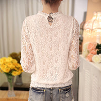 Blusa de punta con mangas largas – Amira Encanto de otoño