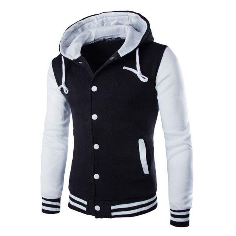 Men's Varsity-Style Baseball Hoodie – Fall Edition Kevin