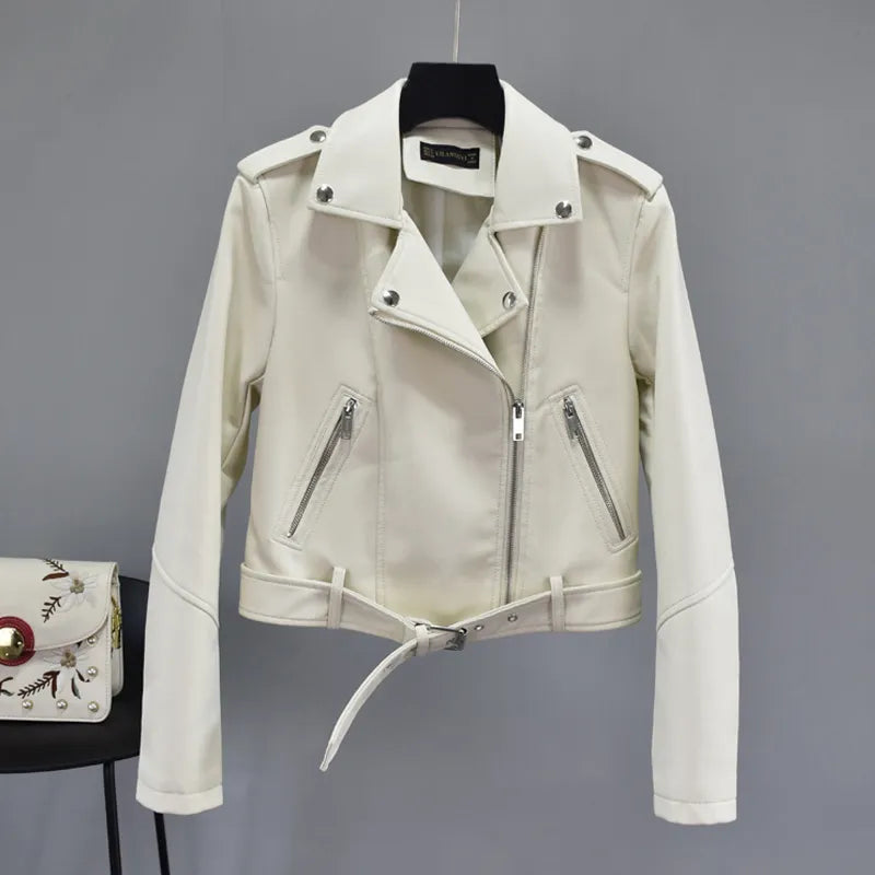 Vegan Women's Leather Jacket – Alivra Autumn Edition