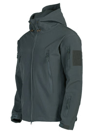 Men's Softshell Jacket with Hood - Titan