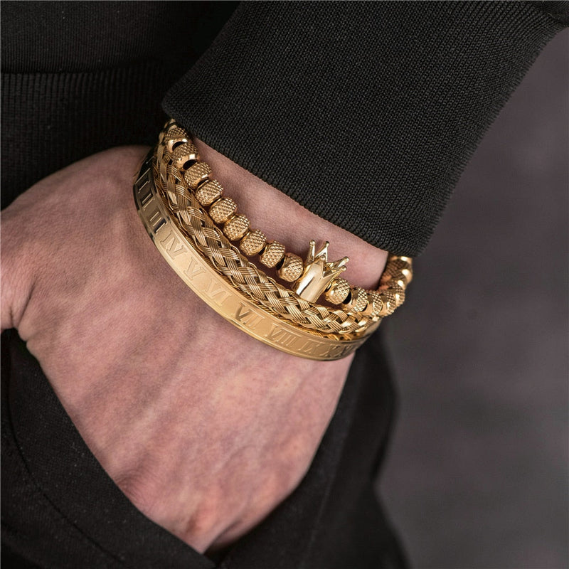 Luxe herrearmbåndsett – Julius