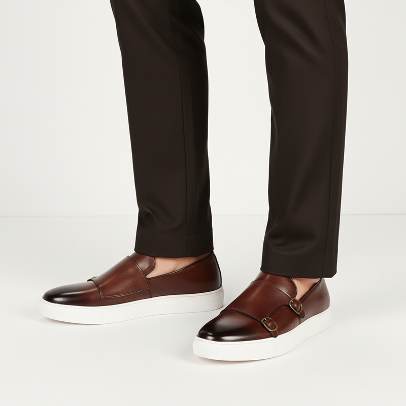Herrenlederschuh Mit Schnallen - Glenn