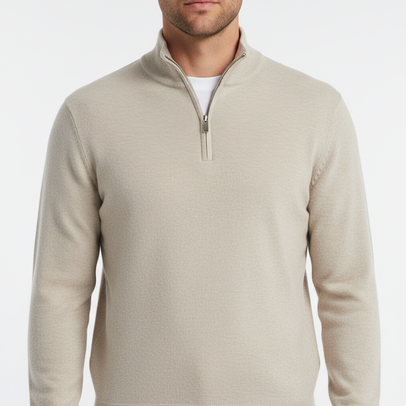 Herrenpullover Mit Reißverschluss -  Leonard
