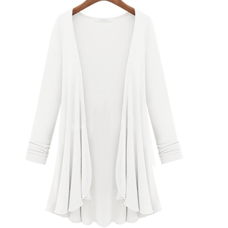 Women's Cardigan with Ruffles – Autumn Magic Elena