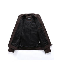 Men's biker jacket with stand-up collar – Rafael autumn edition