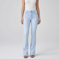 Hoch Geschnittene Stretchjeans - Elisa