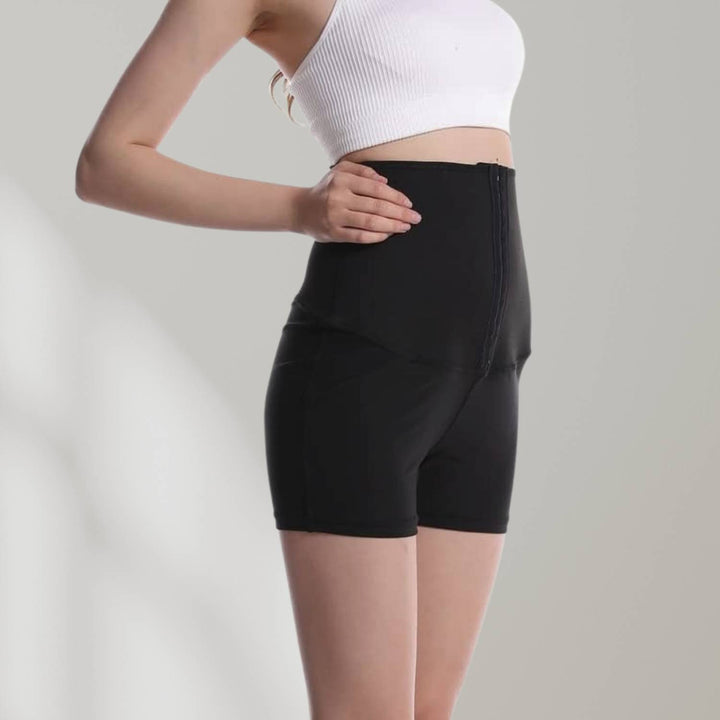 High-waisted sauna sweatpants with waist trainer - SweatSculpt