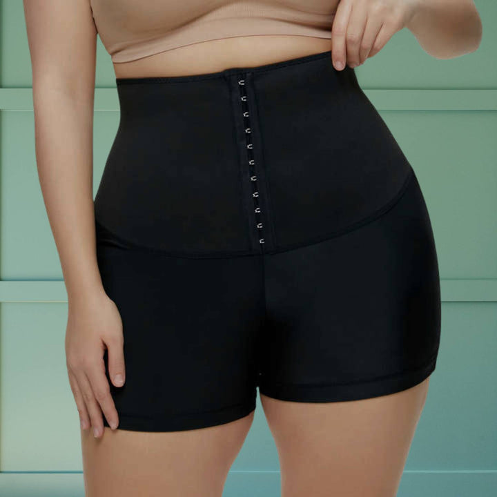 High-waisted sauna sweatpants with waist trainer - SweatSculpt