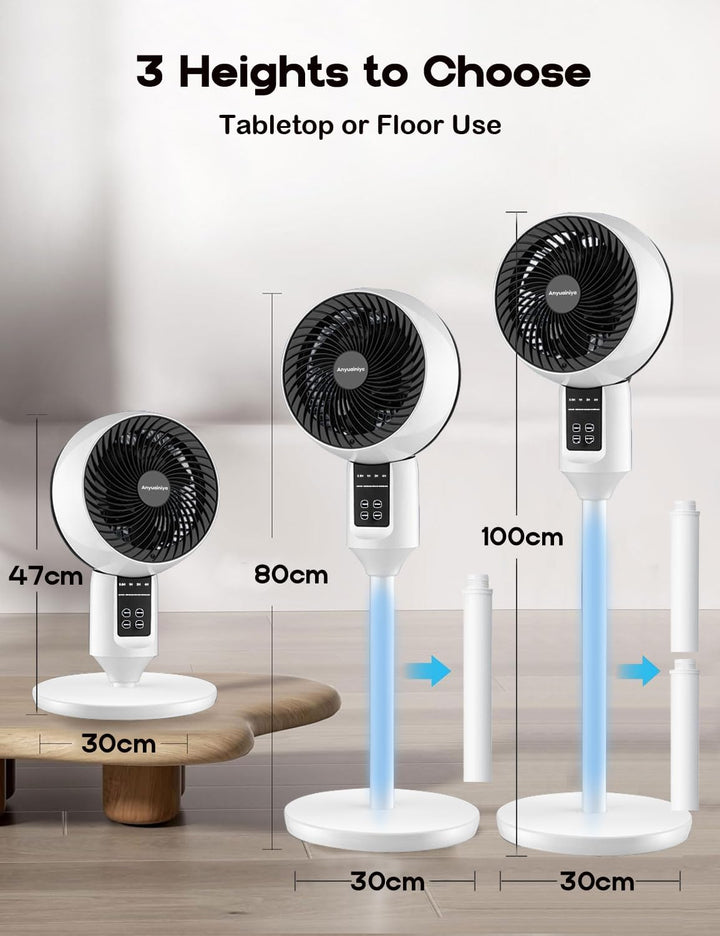 Höhenverstellbarer Moderner Tischventilator - Breeziq