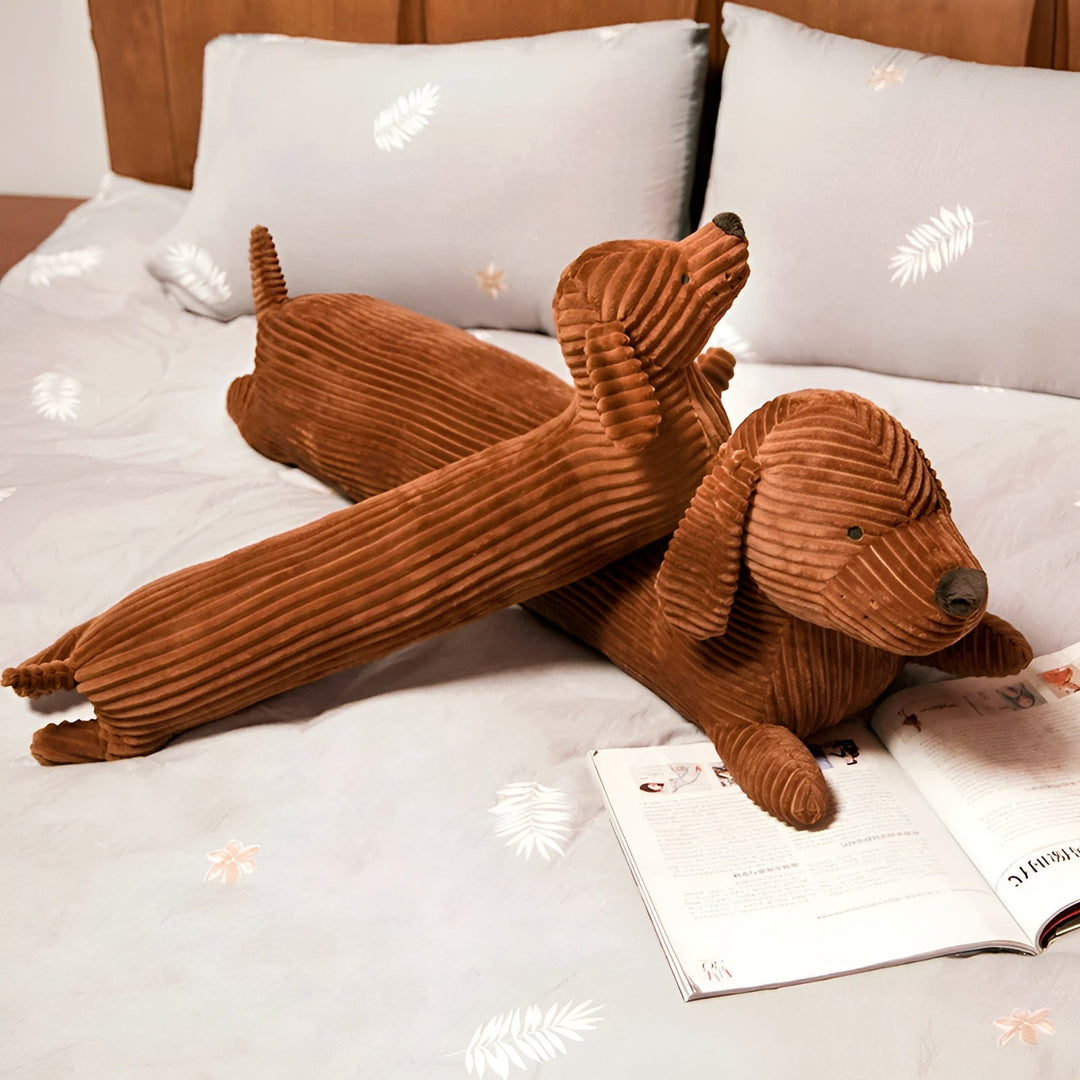 Plush Ergonomic Dachshund Pillow – DaxiRest
