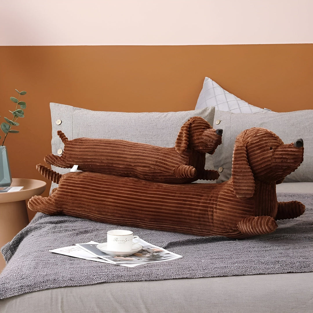 Plush Ergonomic Dachshund Pillow – DaxiRest