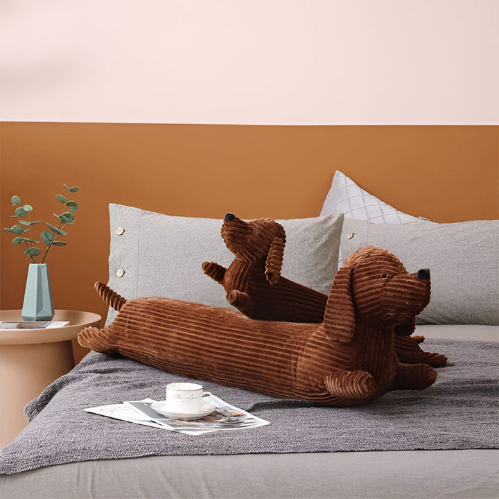 Plush Ergonomic Dachshund Pillow – DaxiRest