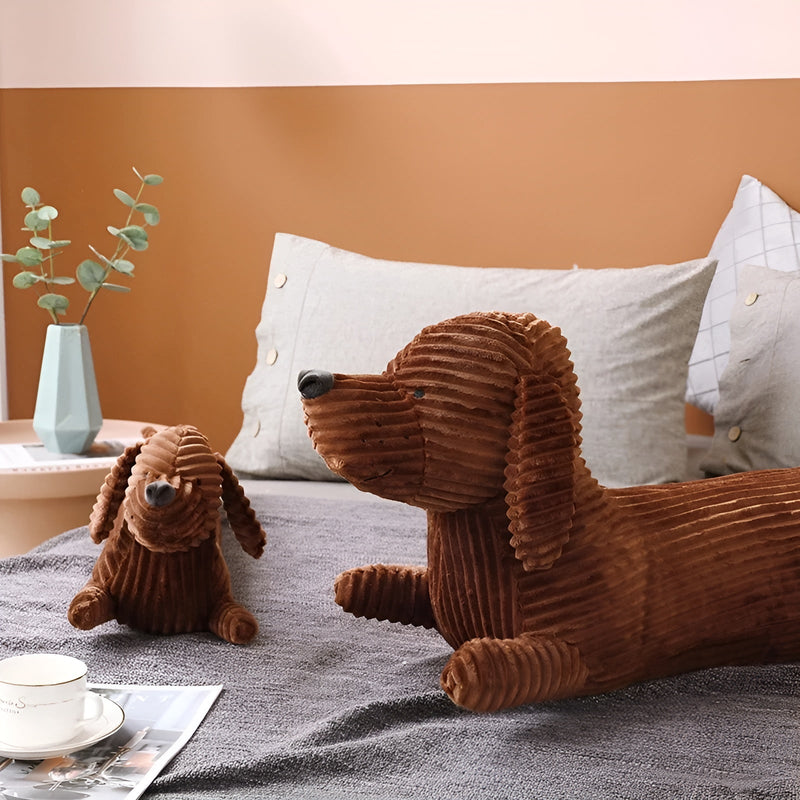 Plush Ergonomic Dachshund Pillow – DaxiRest