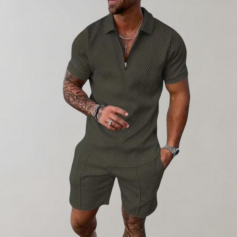 Polo and Shorts Summer Outfit for Men - Rafael