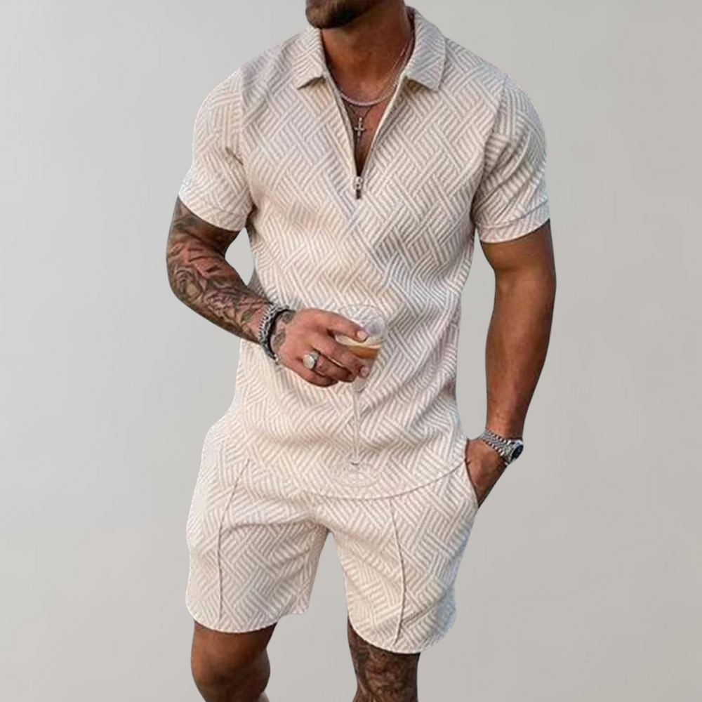 Polo and Shorts Summer Outfit for Men - Rafael