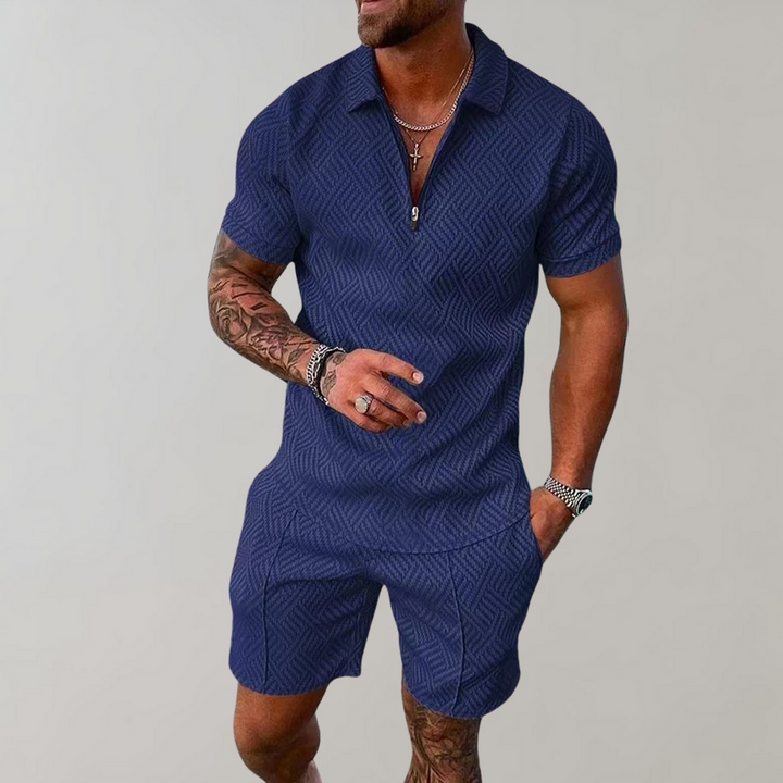 Polo and Shorts Summer Outfit for Men - Rafael