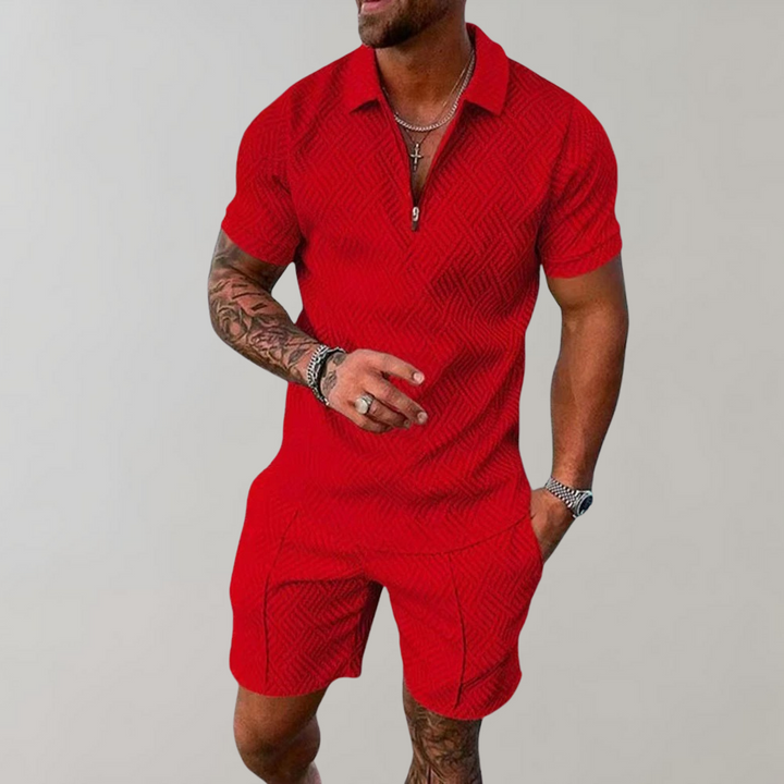 Polo and Shorts Summer Outfit for Men - Rafael