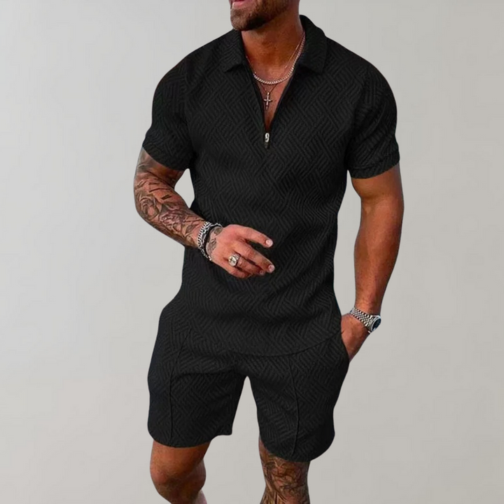 Polo and Shorts Summer Outfit for Men - Rafael