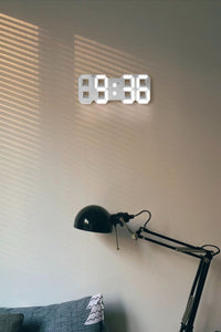 3D LED Wall Clock with Dimmable Light – Timora