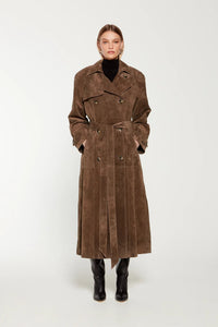 Damen-Wintermantel aus Kunstwildleder – Sorina