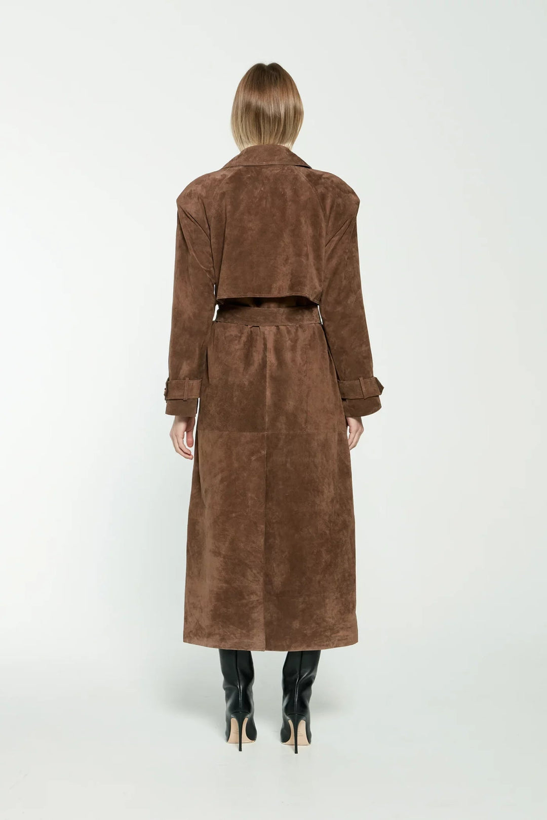 Damen-Wintermantel aus Kunstwildleder – Sorina