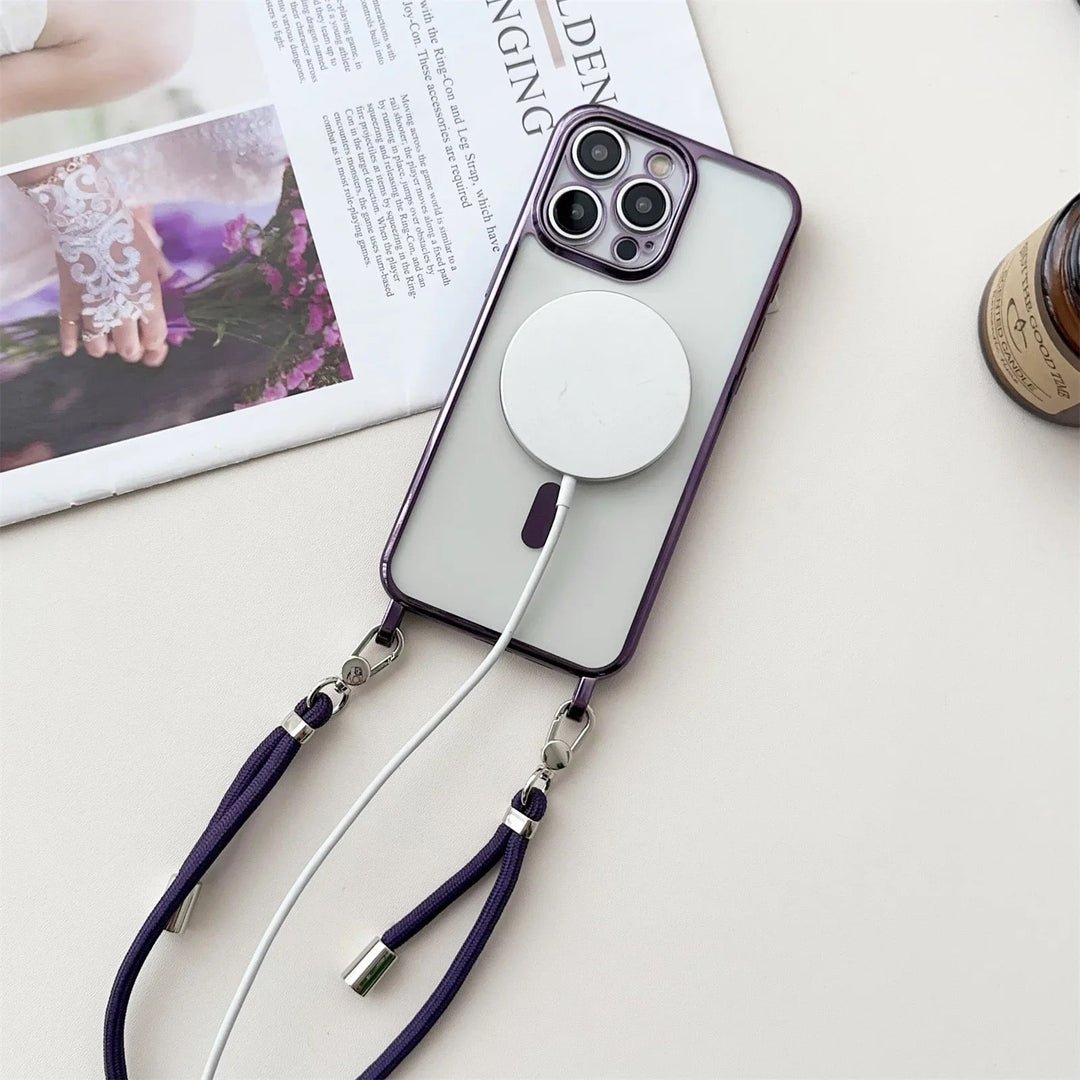 Funda colgante MagSafe para iPhone con correa de transporte – Halo (1+1 GRATIS)
