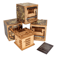 Interactive Wooden Escape Puzzle Box – MindVault