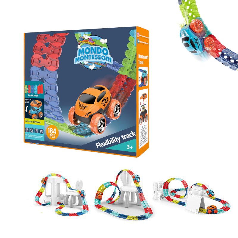 Fleksibel Montessori lekejernbane – FlexiTrack