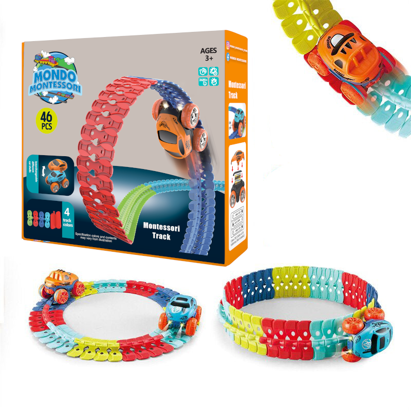 Fleksibel Montessori lekejernbane – FlexiTrack