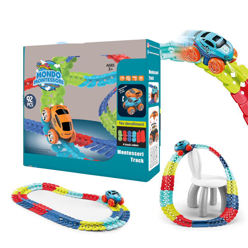 Fleksibel Montessori lekejernbane – FlexiTrack