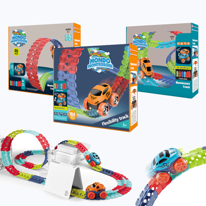Fleksibel Montessori lekejernbane – FlexiTrack