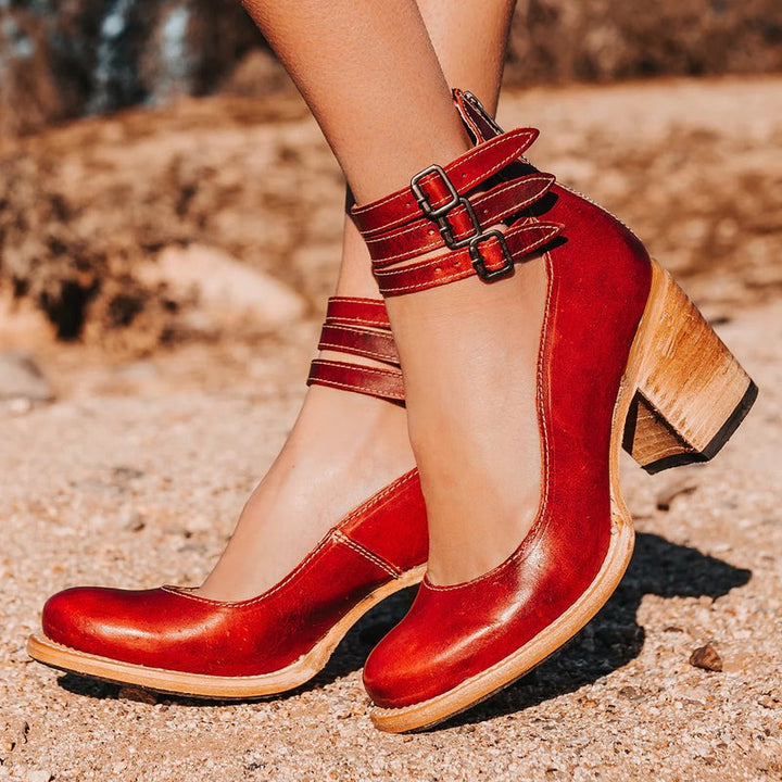 Comfortable & stylish women's leather shoes with non-slip sole – Amalia