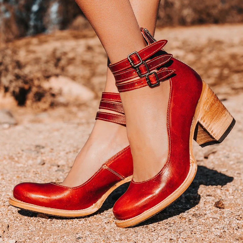 Comfortable & stylish women's leather shoes with non-slip sole – Amalia