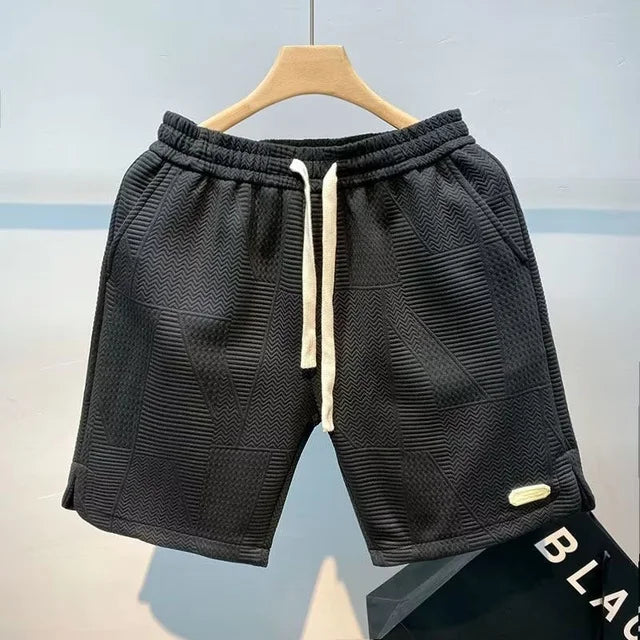 Herringbone Men's Shorts with Ice Silk Technology – Milo
