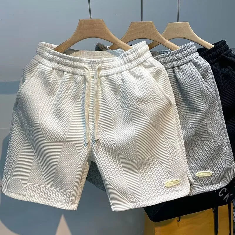 Herringbone Men's Shorts with Ice Silk Technology – Milo